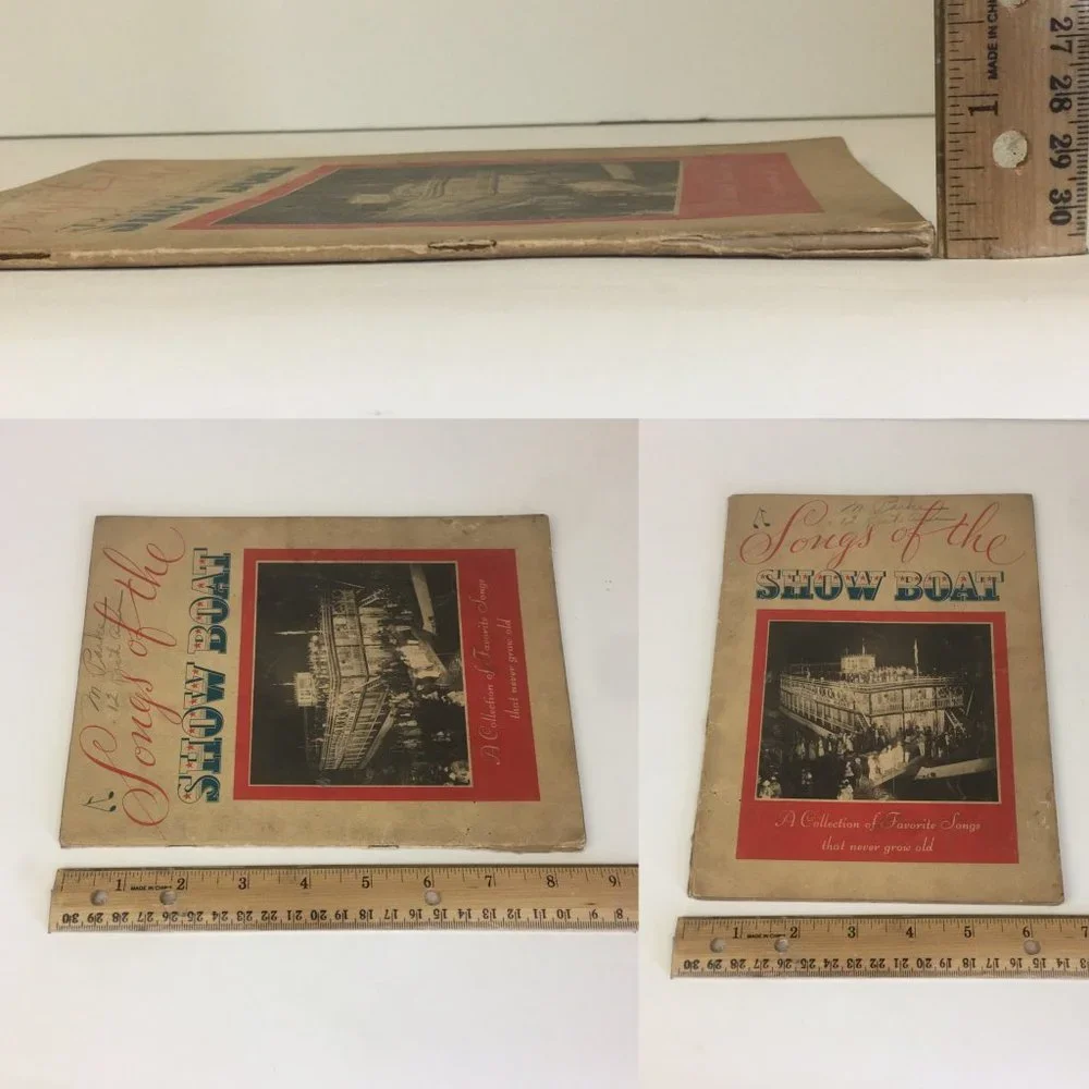Vtg 1930s Songs of the Showboat Sheet Music‎ Book